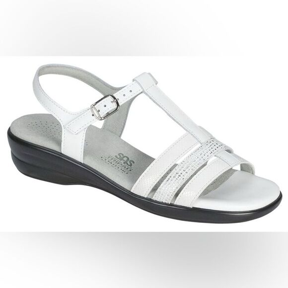 Capri T-Strap Sandal size 10N white - Picture 1 of 12